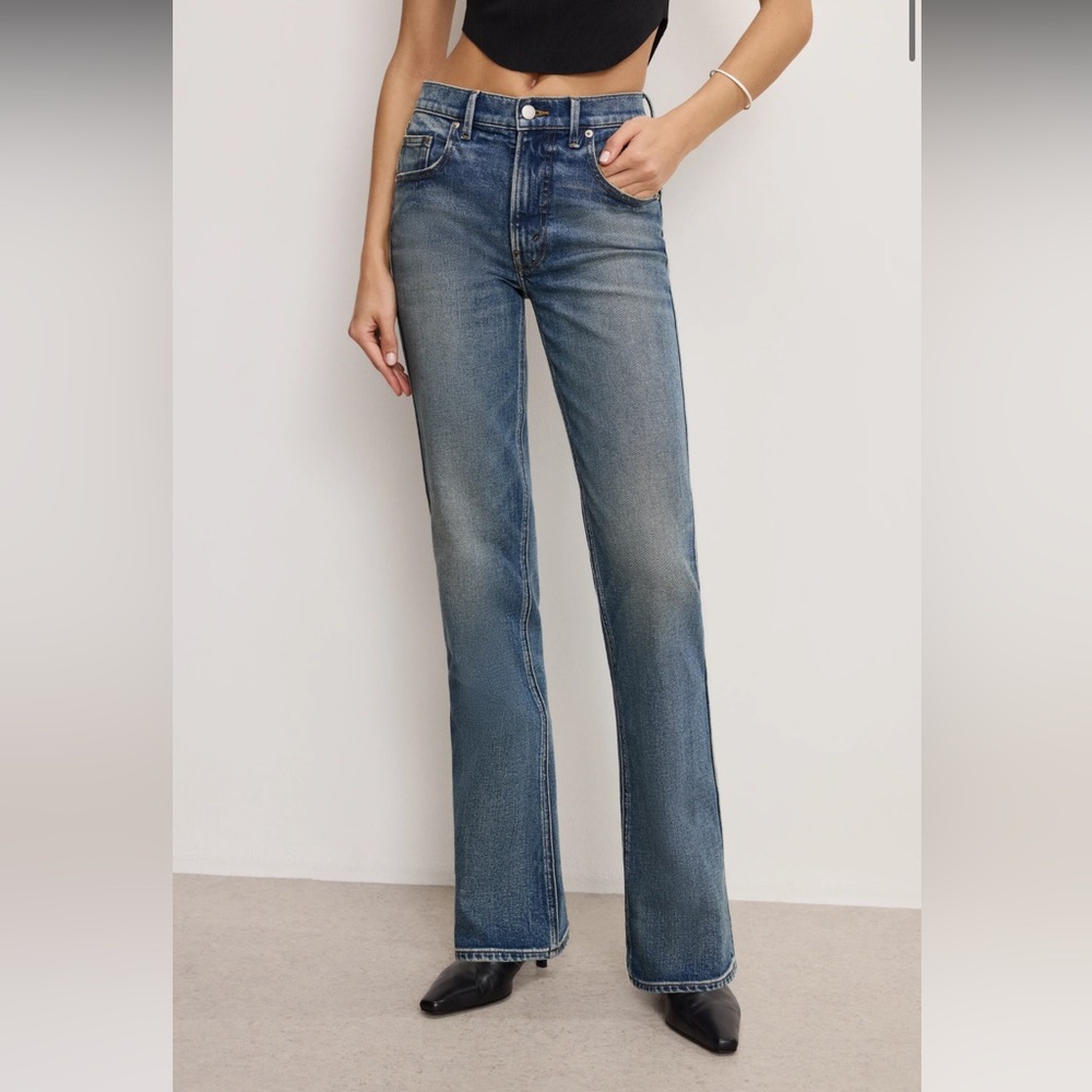 Good American Blue Boot Cut Jeans